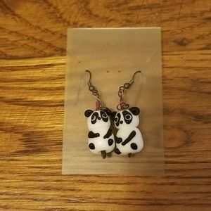 Panda Earrings